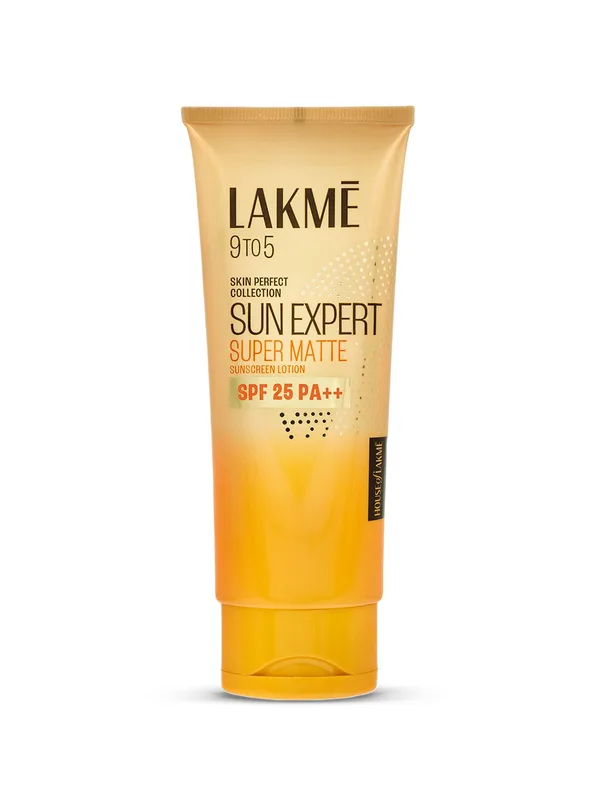 Lakme Sun Expert SPF 25 PA++ Super Matte Lotion Lightweight & Non Sticky Sunscreen - 100ml