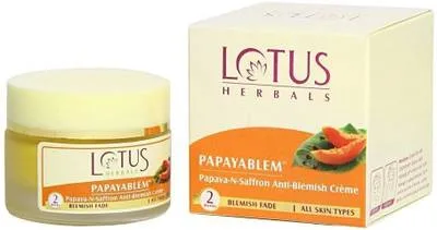LOTUS HERBALS Papayablem Papaya-N-Saffron Anti-Blemish Cream