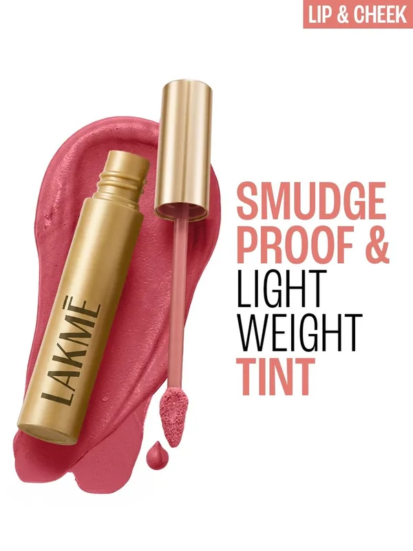 Lakme Double Duty 2in1 Lip & Cheek Mousse Matte Lipstick & Soft Blush 9g - Rose Touch