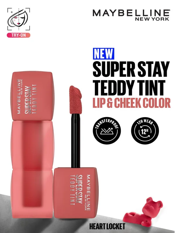 Maybelline New York Superstay Teddy Tint Lip & Cheek Color 5ml - Heart Locket