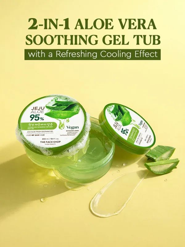 The Face Shop Unisex Jeju Aloe Fresh Soothing Gel 300 ml