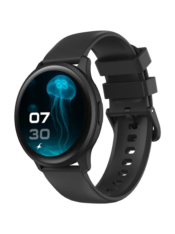 Fastrack Unisex Jupiter R3 1.38 TFT 2.5D Display Smartwatch - Black