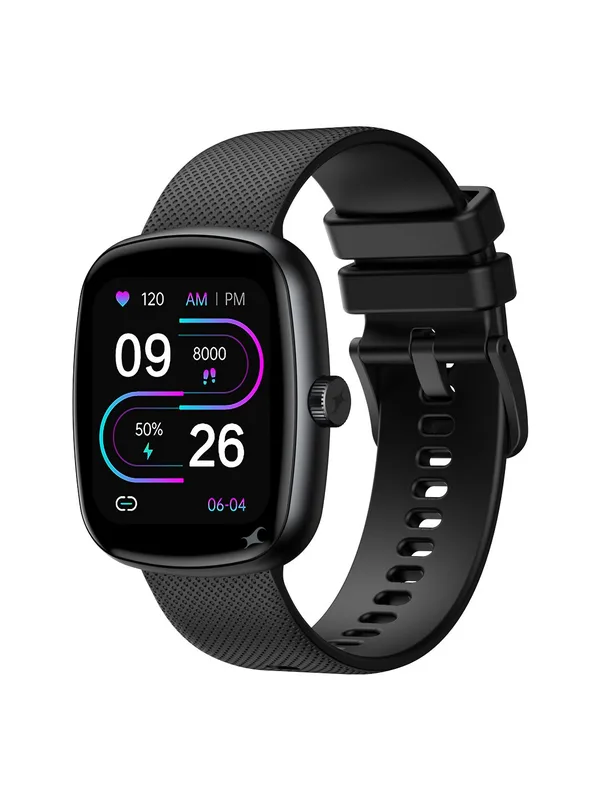Fastrack Unisex Jupiter S3 1.83 TFT 2.5D Display Smartwatch - Black