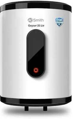 AO Smith VAS-PLUS-025 25 L Storage Water Geyser | 2kW | Vertical | Storage Water Heater (Geyser) with 2x Corrosion Resistant Blue Diamond glass lined tank | BEE 5-star rating | Warranty: 7 Years on Tank, 3 Years on Heating Element & 2 Years Overall