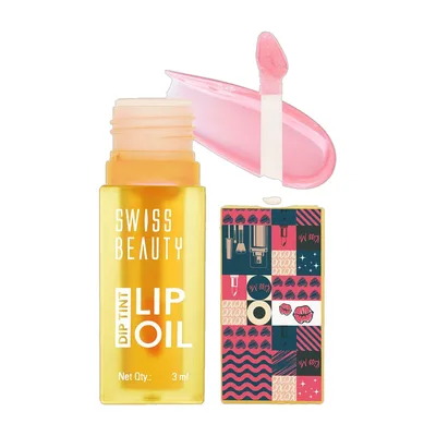 SWISS BEAUTY Dip Tint Lip Oil | Colour Changing | Glossy | Long Lasting Moisture
