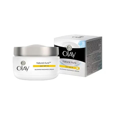 OLAY Natural Aura Day Cream with Vitamin B3, Pro B5, E and SPF 15