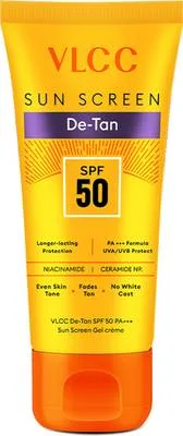 VLCC Sunscreen - SPF 50 PA+++ De-Tan Sunscreen Gel Cream - For Sun Protection