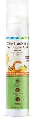 Mamaearth Sunscreen - SPF 50 PA+++ Skin Illuminate Sunscreen with SPF 50 Gel with Vitamin C & Turmeric