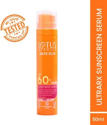 LOTUS HERBALS Sunscreen - SPF 60 PA++++ UltraRX Sunscreen serum SPF 60+ PA++++|Prevents tanning and pigmentation