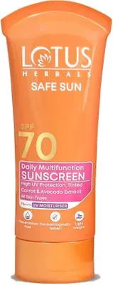 LOTUS HERBALS Sunscreen - SPF 70 PA+++ SAFESUN DAILY MULTI-FUNCTION SUNBLOCK
