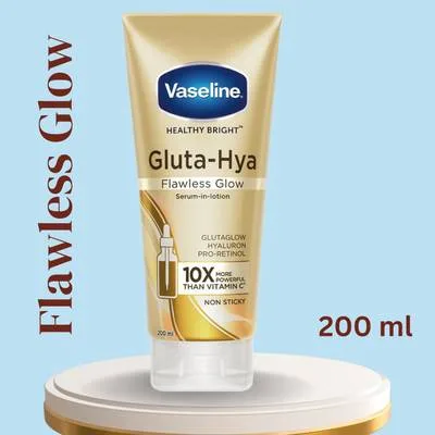 Vaseline Gluta-Hya Flawless Glow Lotion Glutathione & Pro-Retinol Infused Moisturizer