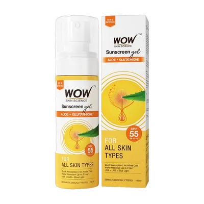 WOW SKIN SCIENCE Sunscreen - SPF 55 PA++++ Sunscreen Matte Daily UV Care