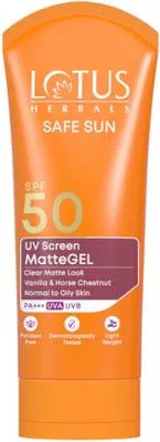 LOTUS HERBALS Sunscreen - SPF 50 PA+++ Safe Sun Invisible Matte Gel Sunscreen SPF 50 PA+++ , For Men & Women