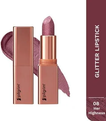 Pilgrim Glitter Lipstick Luxurious 3-D Glitter Formula With Matte Finish