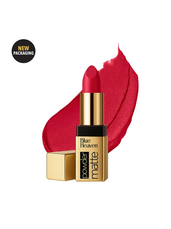 Blue Heaven Powder Matte Lipstick -Ruby Glow RM03
