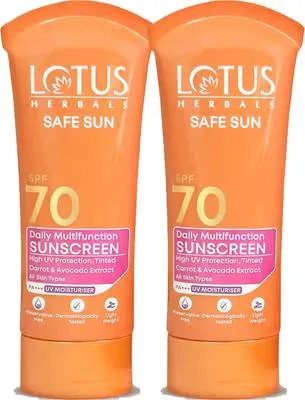 LOTUS HERBALS Sunscreen - SPF 50 PA+++ Safe Sun Multi-Function Sunscreen
