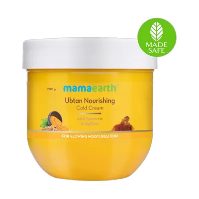 Mamaearth Ubtan Nourishing Cold Cream for Winter with Turmeric & Saffron for Glowing Moisturization