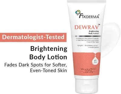 Fixderma Dewrav Brightening Body Lotion With Ceramide, Fades Dark Spots & Pigmentation