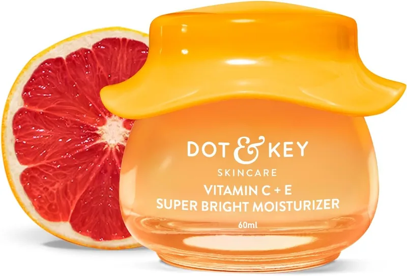 Dot & Key Vitamin C + E Sorbet Super Bright Moisturizer For Face | Vitamin C Face Moisturizer|Reduces Skin Dullness|Oil Free & Lightweight | For All Skin Types | 60Ml