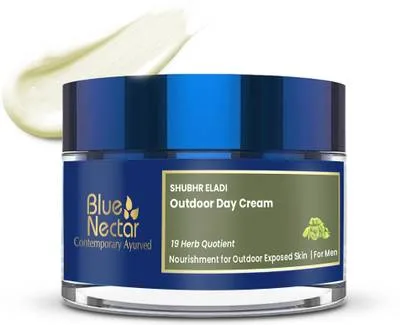 Blue Nectar Brightening Day Cream for Men with SPF 30, Eladi, for Oily & Dry Skin