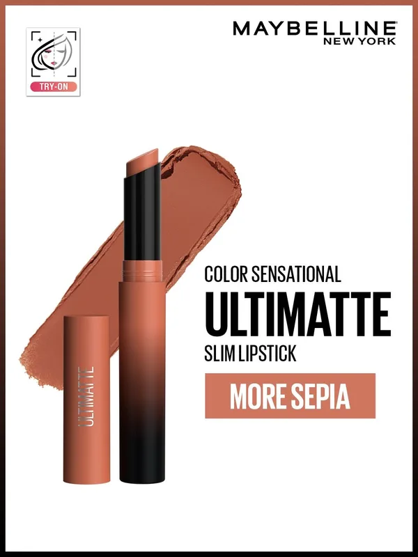 Maybelline New York Color Sensational Ultimatte Slim Lipstick - More Sepia