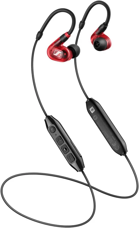 Sennheiser IE 100 PRO Wireless In-Ear Monitoring Earphones | Red | 10hr Battery Life | Detachable Cable | Ideal for Live Performances, Studio Monitoring, DJ Sets & Daily Listening