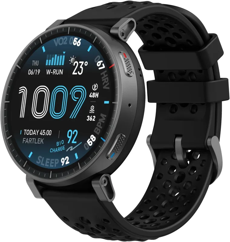 Amazfit Active Max(Smartchoice) Smart Watch 1.5" AMOLED Display,25-Day Battery,Offline Maps,GPS,4GB Storage,170+Sport Modes,5 ATM,Heart Rate & Sleep Fitness Tracker, Android & iPhone,Black