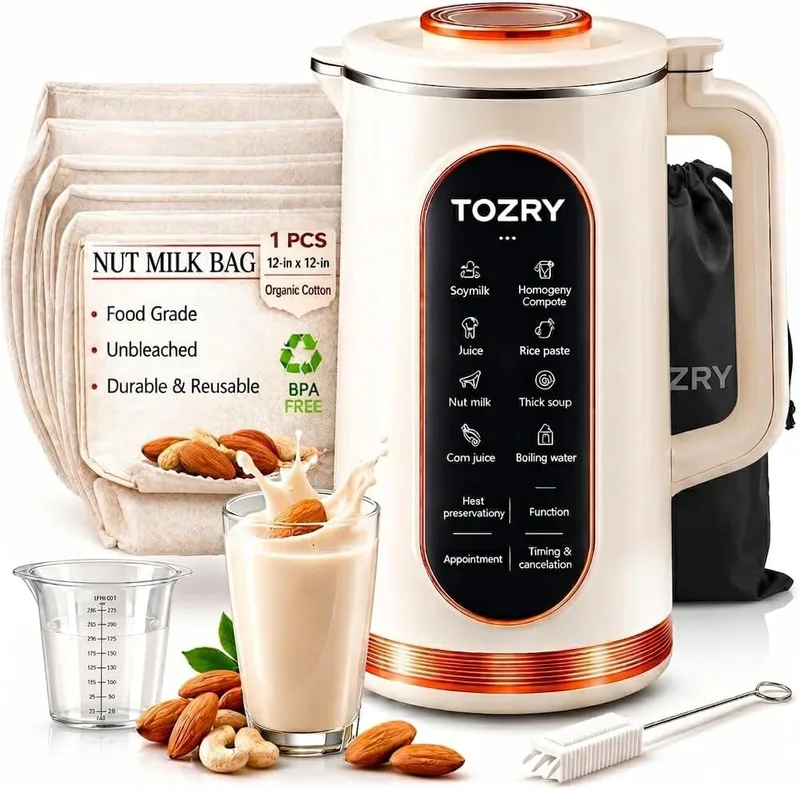 1.5L 800W Portable Soup Maker | Multipurpose Heating Blender with 8 Presets | 304 Stainless Steel Inner Body & Blades | Auto Shut-Off | 1-Year Warranty