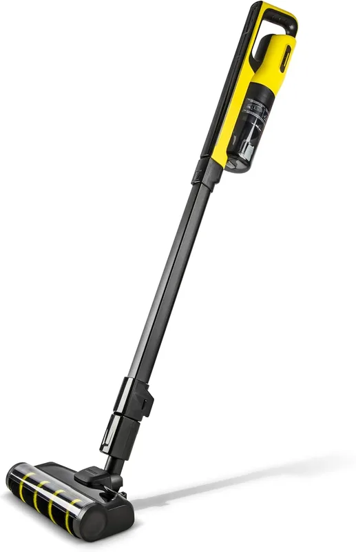 Karcher VC 4S Cordless 220-Watt Portable Handheld Bagless Vacuum Cleaner, with Rechargeable Lithium-Ion Battery for Floors, Carpets, Upholstery, Furniture & Cars (White)