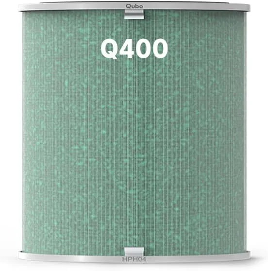 Qubo Smart Air Purifier Q400 Filter for Home by Hero Group | 99.99% Allergen Removal | True HEPA13 | 9000 Hrs Filter Life | App & Voice Control