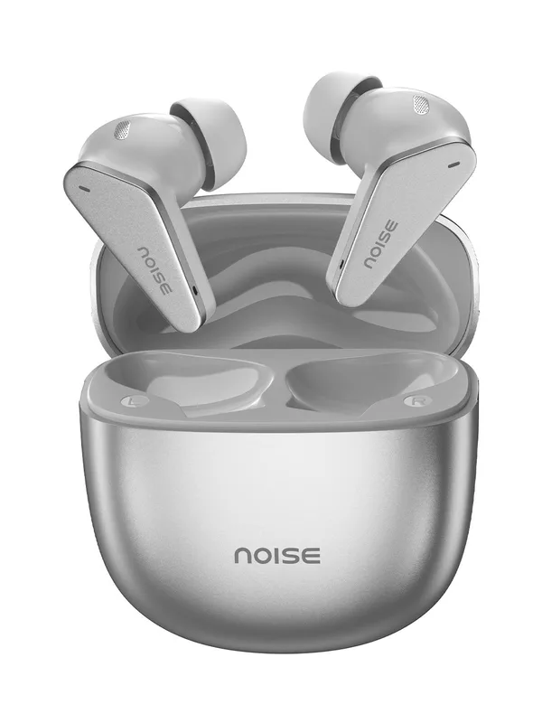 Noise Buds Vector TWS 40H of Playtime Quad Mic & ENC BT V5.3 - Lunar Silver