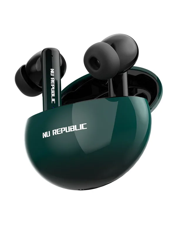Nu Republic Epic ANC + ENC Quad Mics Earbuds With X-bass Technology & 64hr Playtime