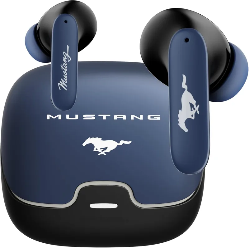 GOBOULT Mustang Derby Truly Wireless in Ear Earbuds with 100H Playtime, App Support, Dual Device Pairing, 4 Clear Calling ENC Mics, 45ms Low Latency, IPX5 Ear Buds TWS Bluetooth 5.4
