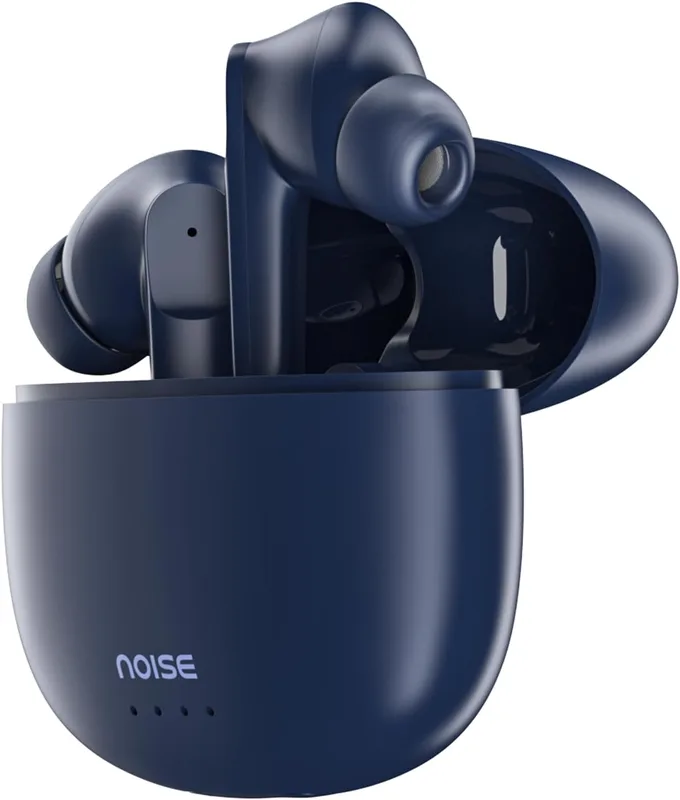Noise Buds VS104 Truly Wireless Earbuds with 45H of Playtime, Quad Mic with ENC, Instacharge(10 Min=200 Min), 13Mm Driver, Low Latency, BT V5.2 (Midnight Blue)