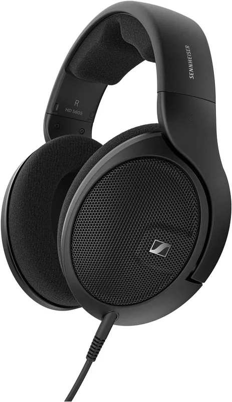 Sennheiser HD 560S Open-Back Audiophile Over Ear Wired Headphones,Neutral Reference Sound,Angled Transducers,Wide Soundstage,Detachable Cable,Lightweight,Natural Sound for Gaming,2Y Warranty