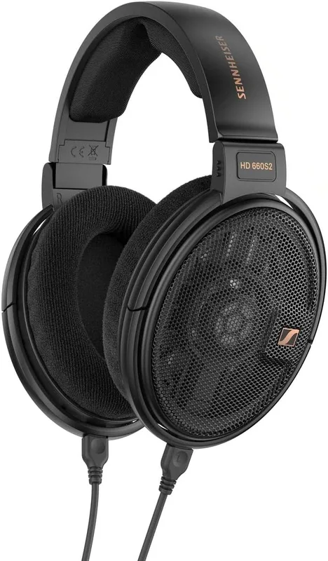 Sennheiser HD 660S2 Open‑Back Hi-Res Audiophile Headphones, Ultra‑Light Aluminum Voice Coil, Extended Sub‑Bass, 300 Ohm Impedance & Airflow Transducer, Plush Ear Cushions, Premium Comfort, 2Y Warranty