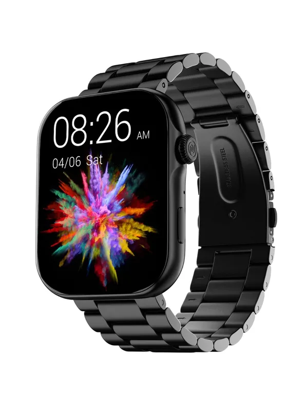 NOISE Vision 3 with 1.96" AMOLED display with Thin Bezel, Metallic Build Smartwatch
