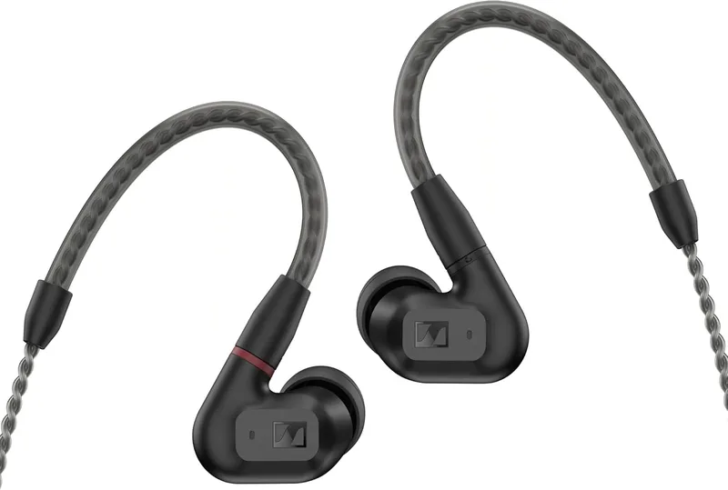 Sennheiser IE 200 in-Ear Audiophile Headphones, German Design, 7mm Wide Band Driver, Detachable MMCX Cable, Flexible Ear Hooks, Balanced Tuning, Rich Bass, Perfect for Gaming, 2Y Warranty