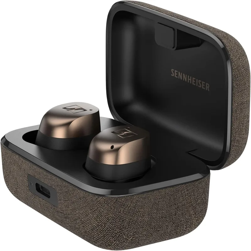Sennheiser MOMENTUM True Wireless 4 Earbuds,TrueResponse Drivers, Lossless Audio, Auracast, Adaptive ANC, Anti‑Wind+Transparency Modes, 30 Hrs Battery, Qi Fast Charge, 6‑Mics,1Y Warranty, Black-Copper