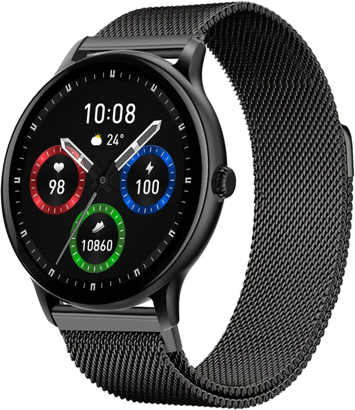 Fire-Boltt Phoenix Pro Ultra Round Bluetooth Calling Smart Watch, 1.39”HD Display, AI Outfit Watch Face, 2 Looks in 1 Watch, Extra Straps at ₹99, 120+ Sports Modes, Smartwatch for Men & Women (Grey)