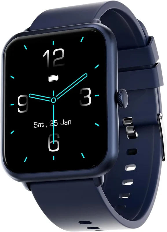 Fire-Boltt Ninja Call Pro Bluetooth Calling Smart Watch, 1.69″ HD Display, Dual Chip,AI Voice Assistant, 120+ Sports Modes, SpO2 & Heart Rate Monitor, Fitness Tracker Smartwatch for Men & Women - Blue