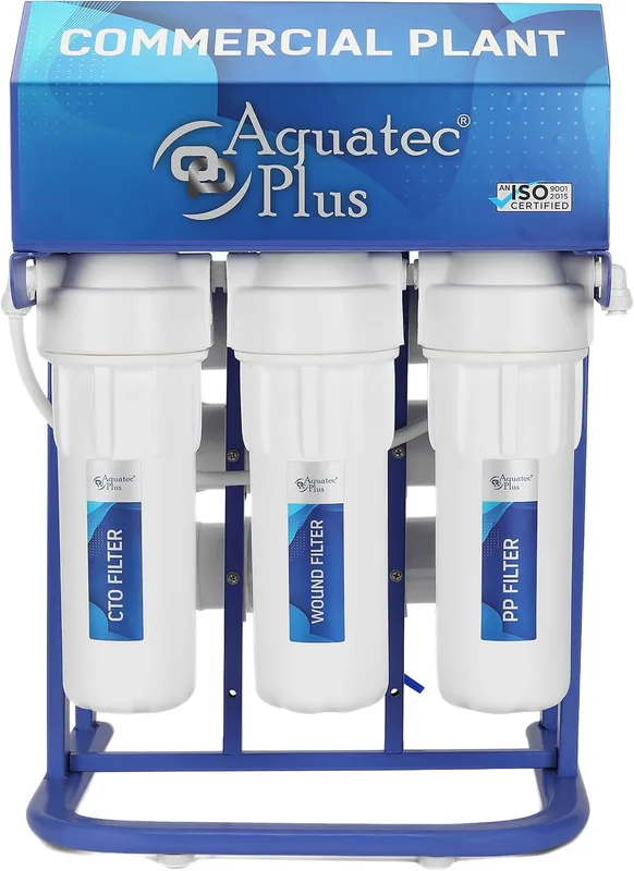Aquatec Plus - 30 LPH Commercial RO Water Purifier, 30 L RO+TDS Water Purifier (Blue)