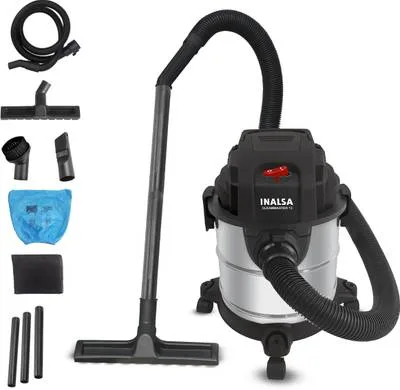 Inalsa CleanMaster 12 Wet & Dry Vacuum Cleaner | 1200W High Power Wet & Dry Vacuum Cleaner with 2 in 1 Mopping and Vacuum