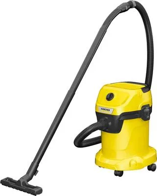 Karcher WD 3 V-17/4/20 Wet & Dry Vacuum Cleaner with Anti-Bacterial Cleaning, Reusable Dust Bag