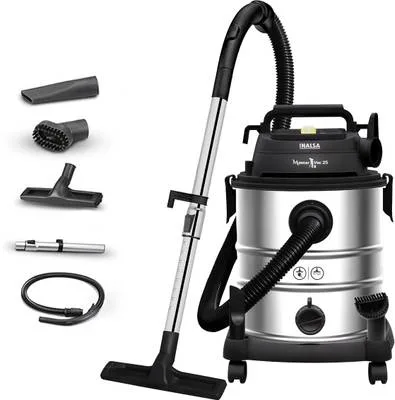 Inalsa Master Vac 25 |Wet & Dry Heavy Duty 1700W|22KPA|HEPA Filter|SS Metal Tank Wet & Dry Vacuum Cleaner