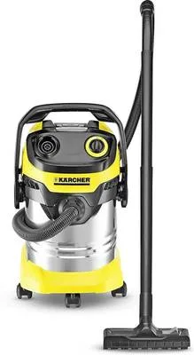 Karcher WD 5 Premium EU Wet & Dry Vacuum Cleaner with Powerful Suction,Easy Storage with Anti-Bacterial Cleaning, Reusable Dust Bag