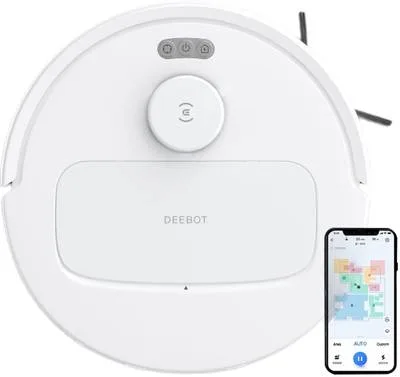 ECOVACS N30 Robotic Floor Cleaner with 2 in 1 Mopping and Vacuum (WiFi Connectivity, Google Assistant and Alexa)