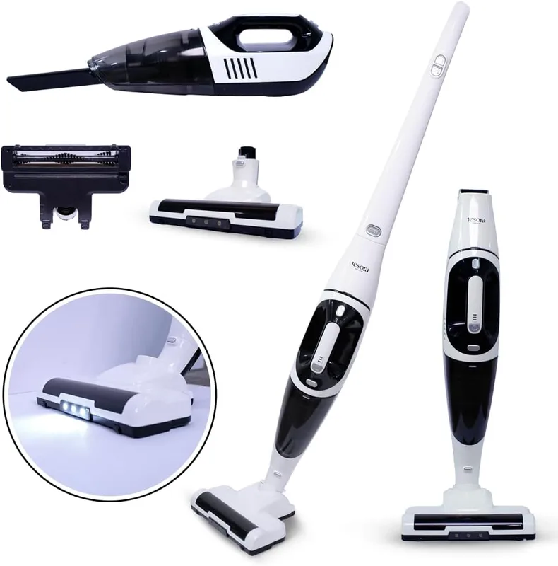 Tesora Vacuum Cleaner for Home, Cordless, 180 Degree Full Flexibility with Adjustable Speed, 2000mAh Battery, Cordless with Dust Cap, 150W