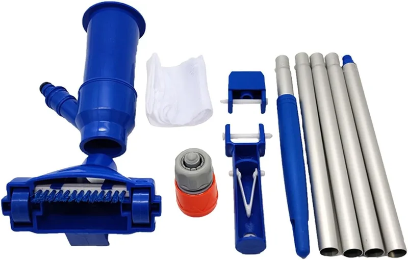 Meri Shop Portable Swimming Pool Vacuum Cleaner Kits for Spas Ponds Maintenance Tool