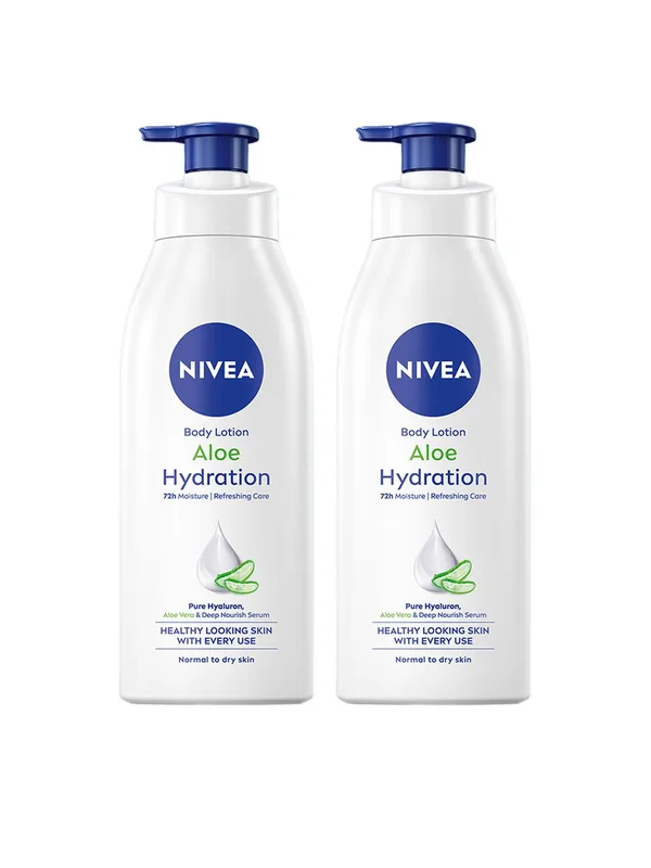 Nivea Women Set of 2 Aloe Hydration Body Lotion - 400 ml each